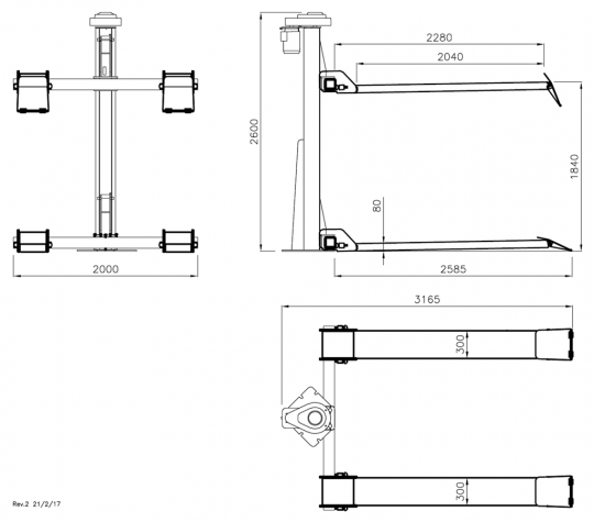 Monolift Dimensions MONOLIFT - Werther International S.p.A.